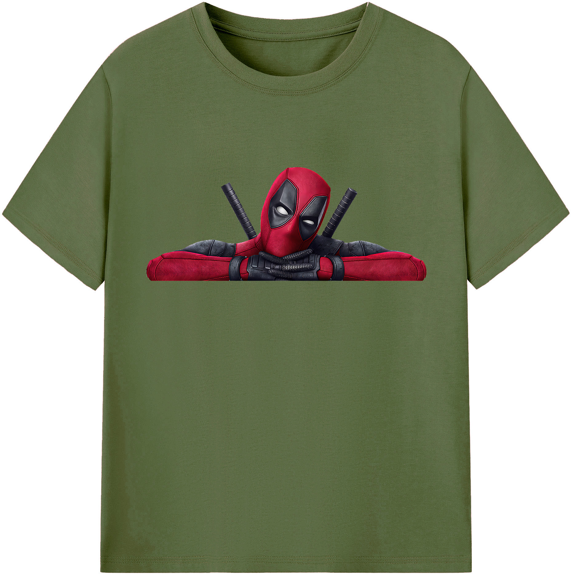 （画像用） Deadpool デッドプール 綿100％半袖Tシャツ（フロントプリント）